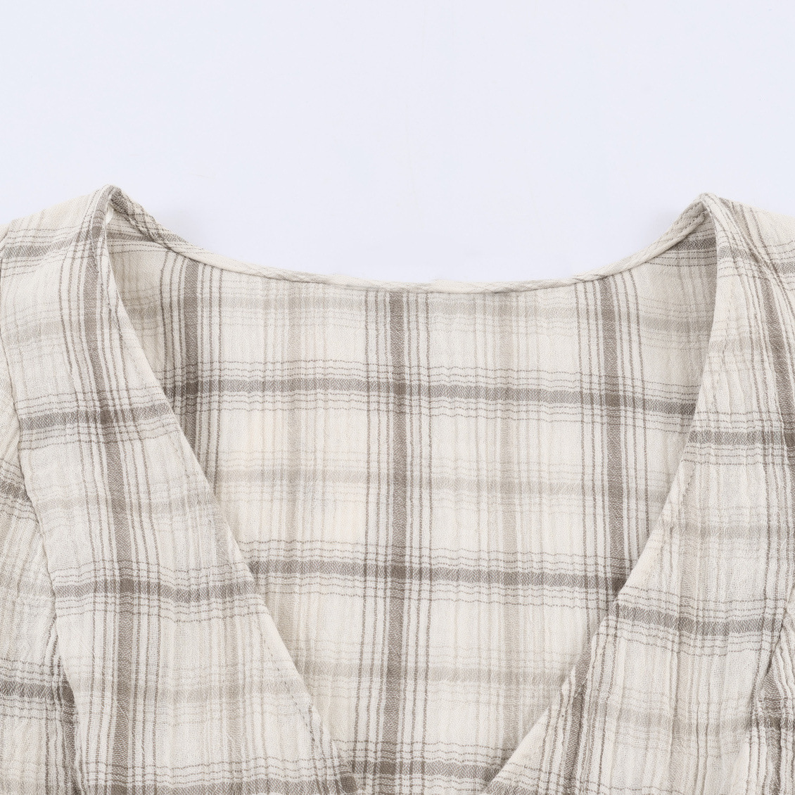 Robe courte à carreaux - Élégante et décontractée KUN-00008