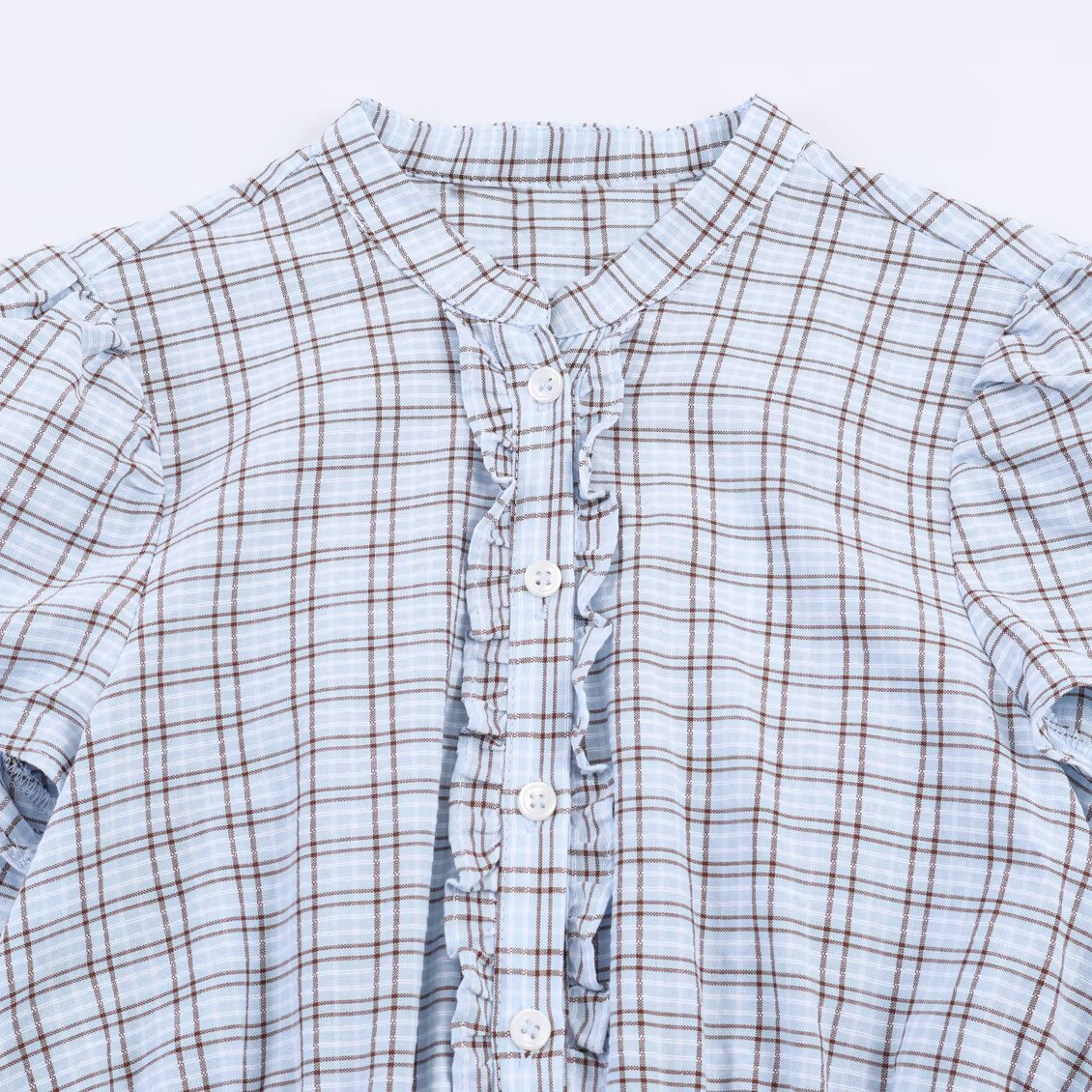 Women's Plaid Layered Mini Dress - Chic European Style KUN-00139