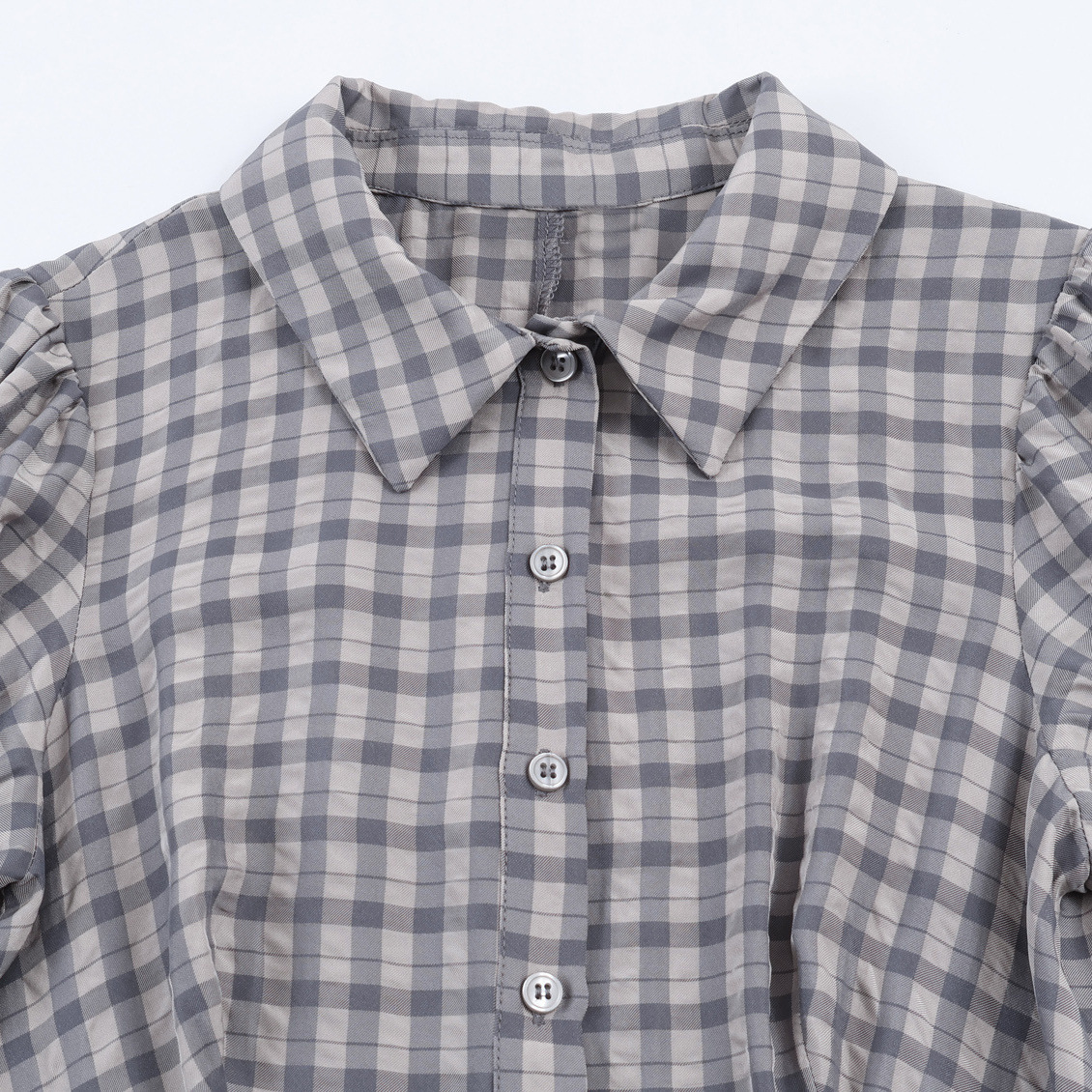 Plaid Layered Mini Dress KUN-00140