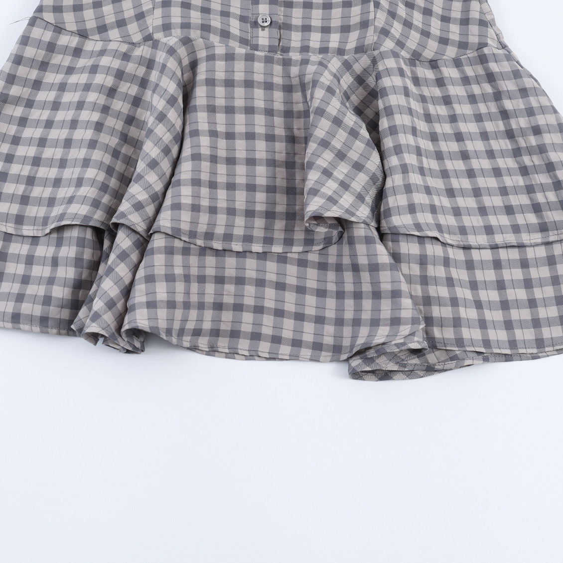 Plaid Layered Mini Dress KUN-00140