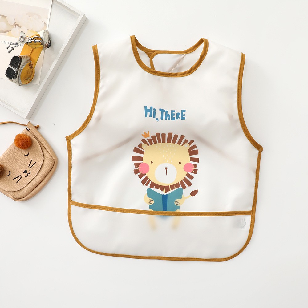 Baby Feeding Bibs - Cute Animal Print Set