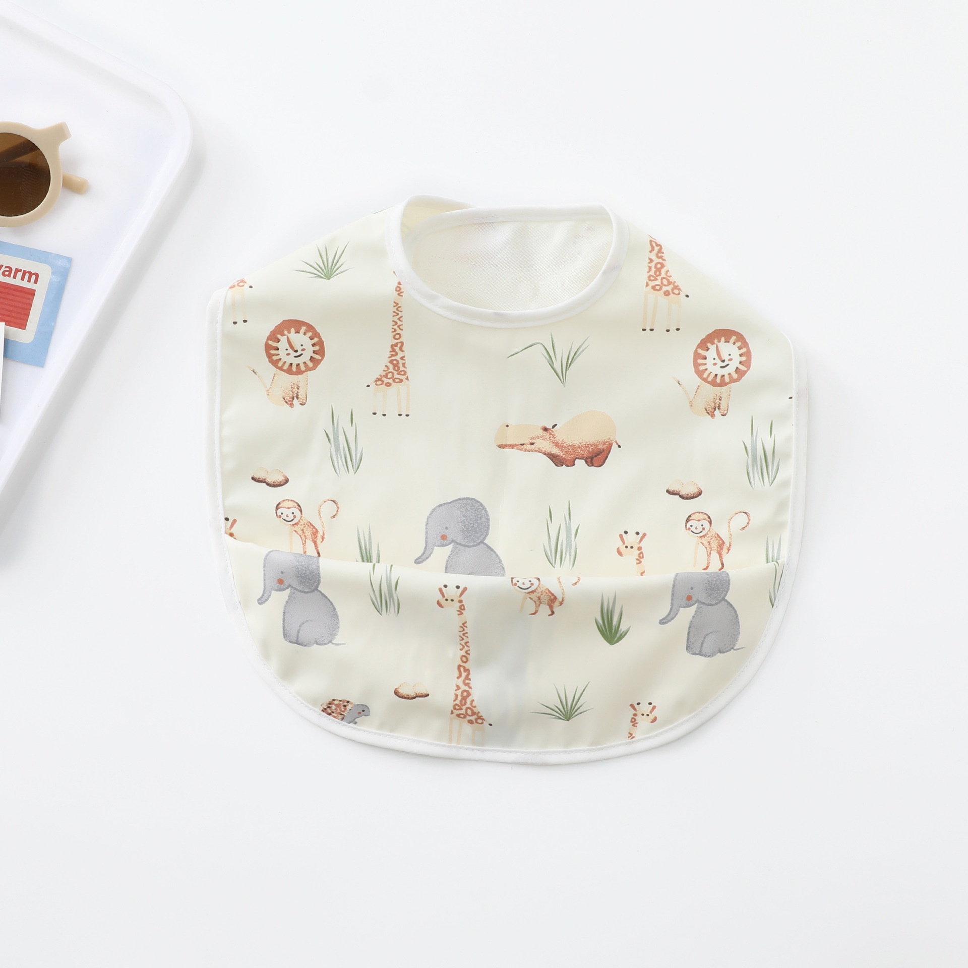 Baby Bib with Food Catcher Pocket