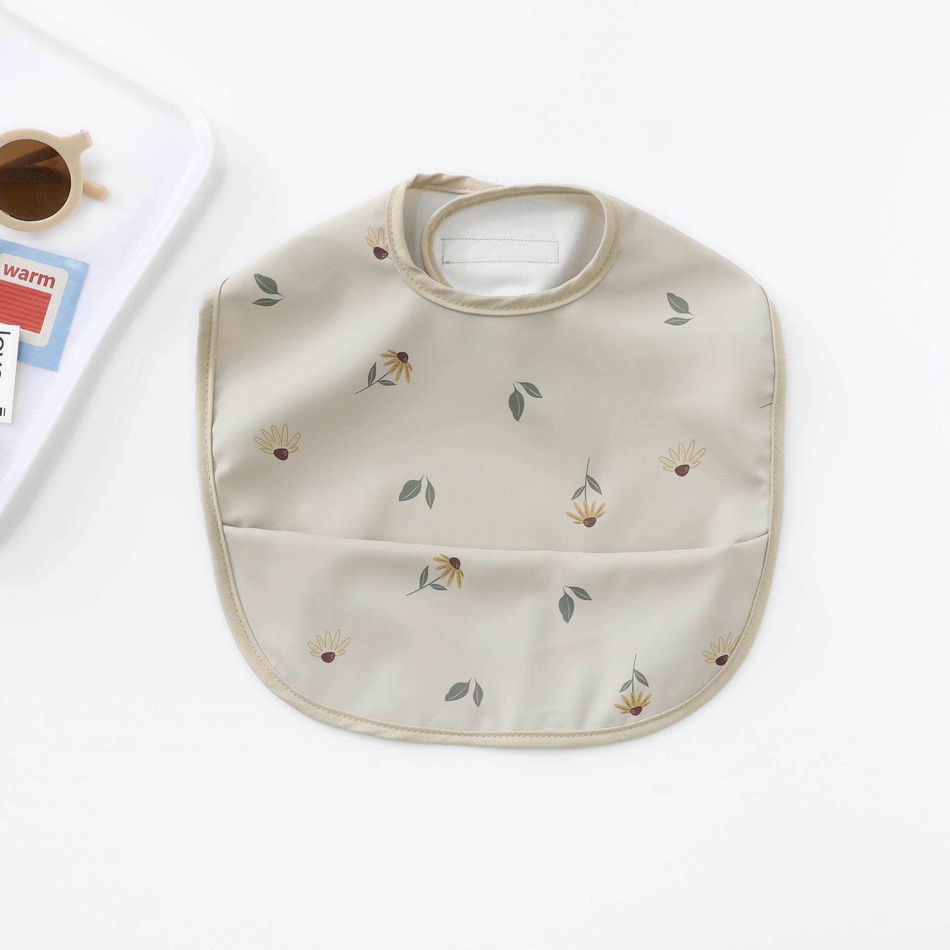 Baby Bib with Food Catcher Pocket
