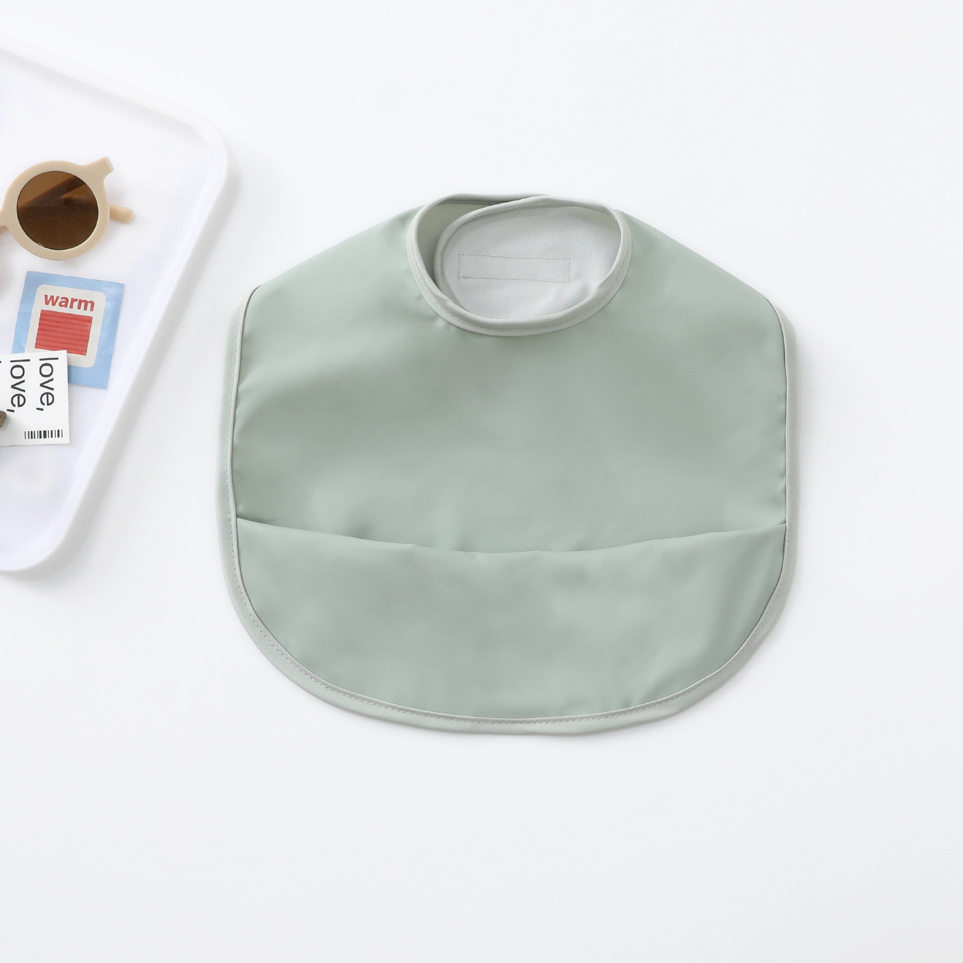 Baby Bib with Food Catcher Pocket