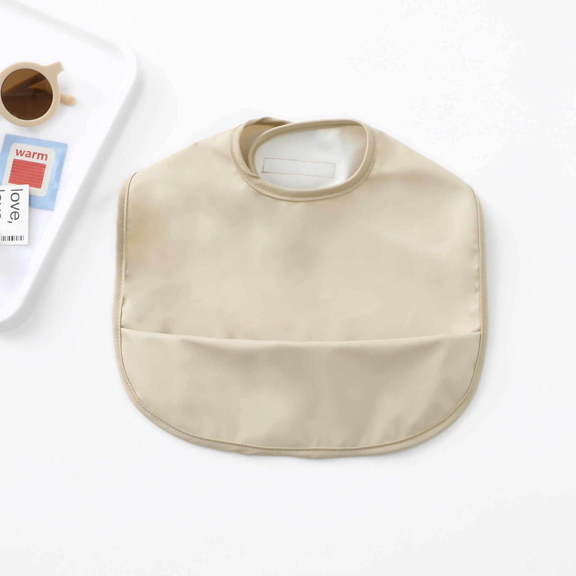 Baby Bib with Food Catcher Pocket