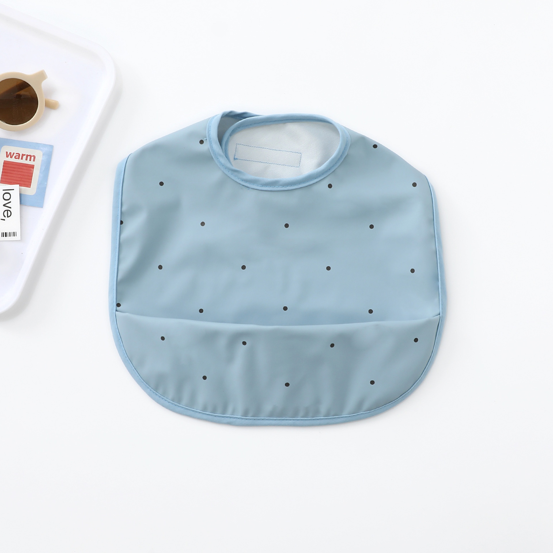 Baby Bib with Food Catcher Pocket