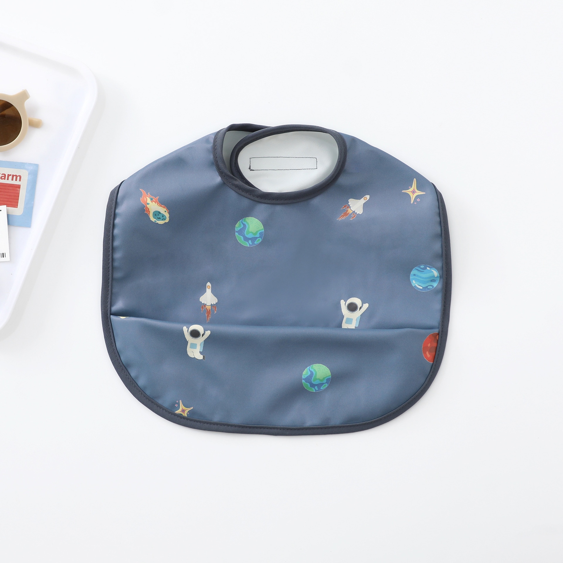 Baby Bib with Food Catcher Pocket