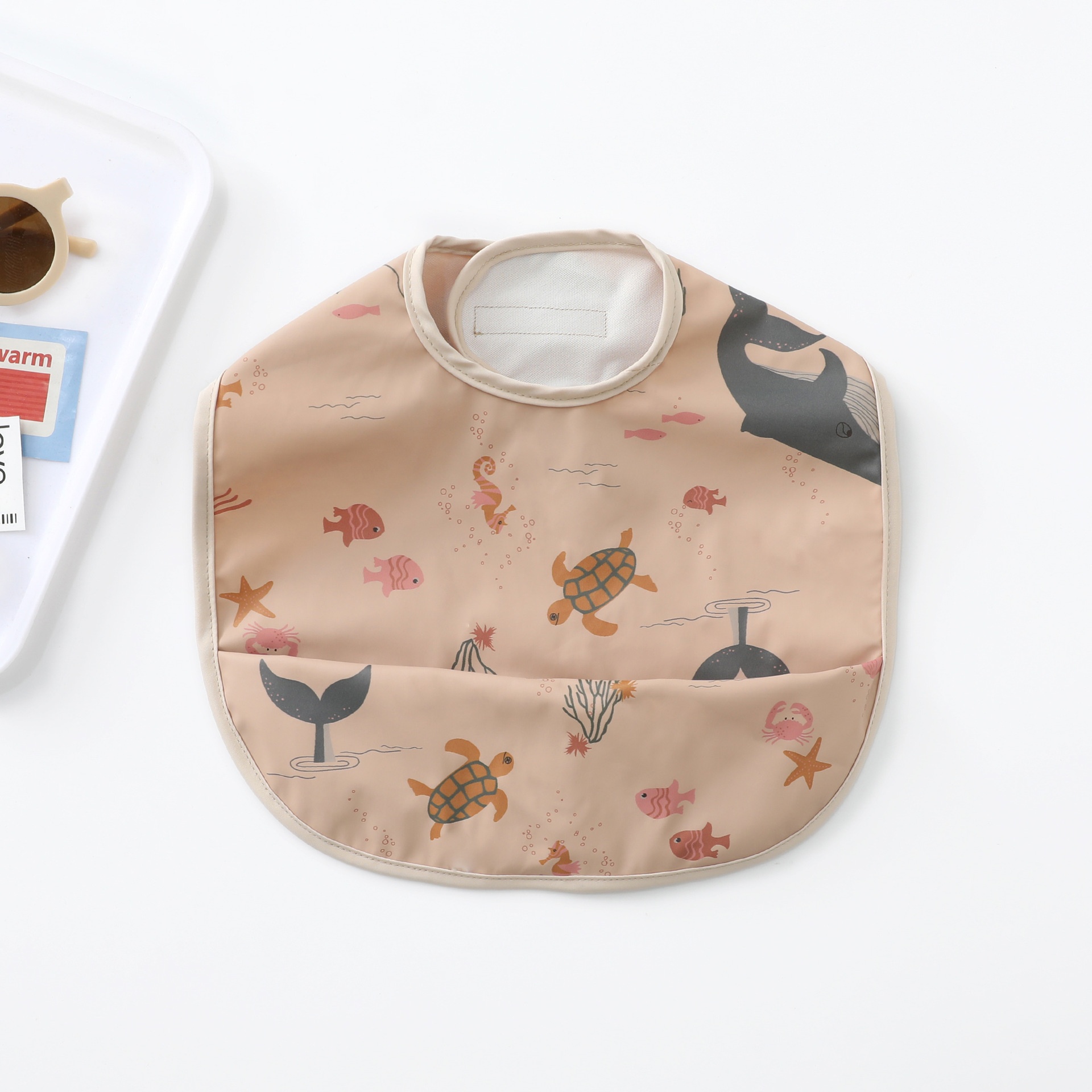 Baby Bib with Food Catcher Pocket
