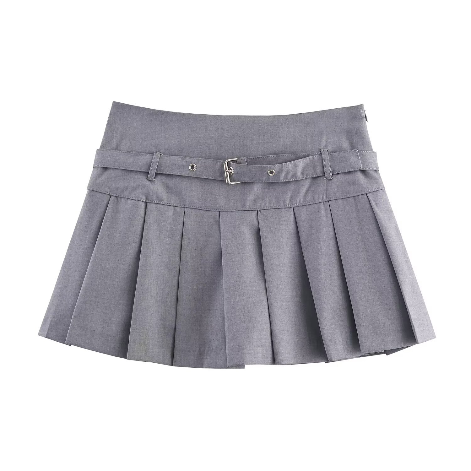 High Waist Pleated Shorts Skirt - Trendy Casual Women's KUN-00016