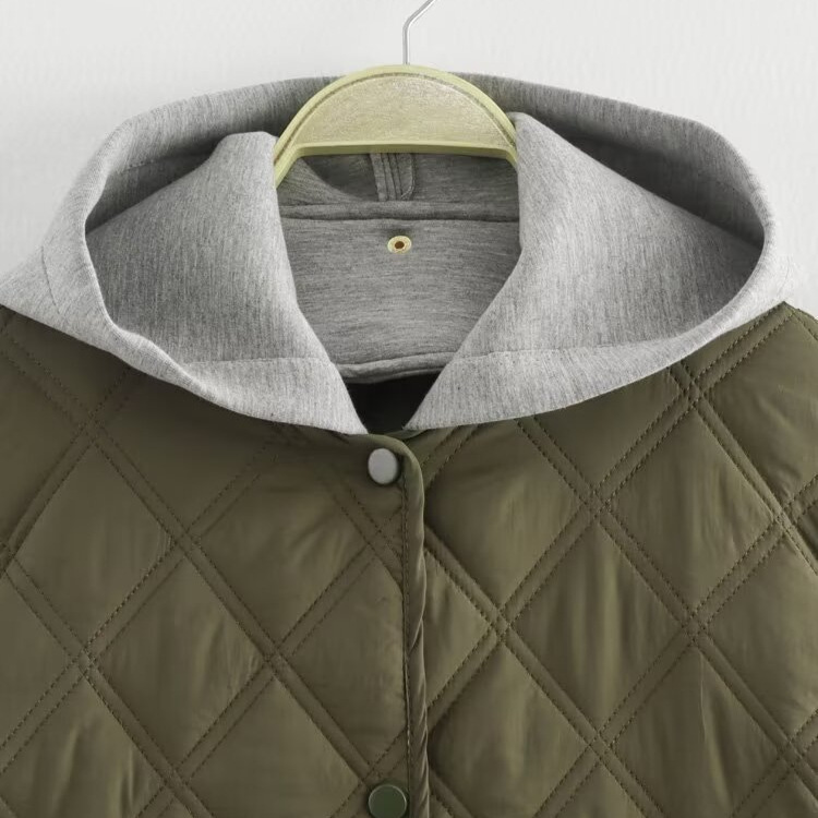 Women's Hooded Cotton Jacket - Stylish & Versatile KUN-00046