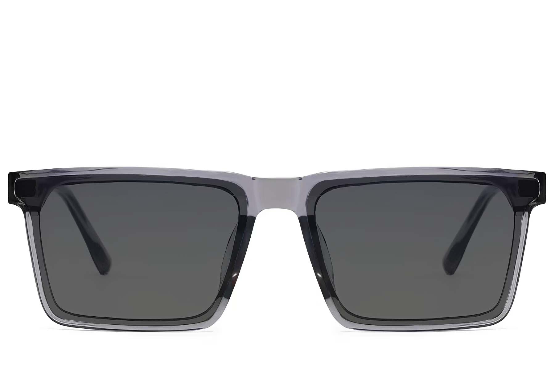 Rectangular Grey TR90 Photochromic Glasses #BS1725-0078