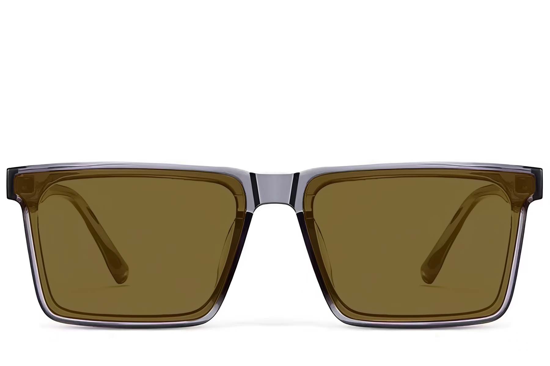 Rectangular Grey TR90 Photochromic Glasses #BS1725-0077