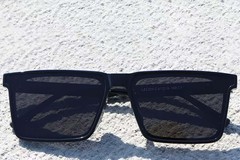 Rectangular Black TR90 Photochromic Glasses #BS1725-0080