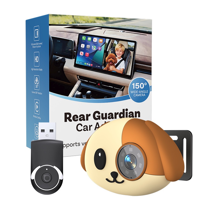 Wireless Car Baby Monitor Camera for CarPlay & Android Auto
