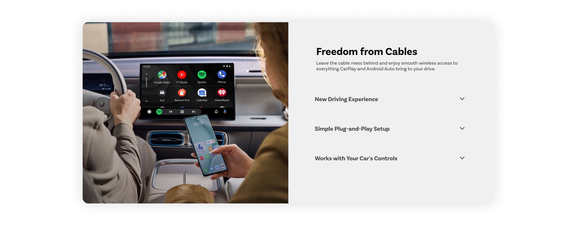 Mini Pico Wireless CarPlay & Android Auto Adapter