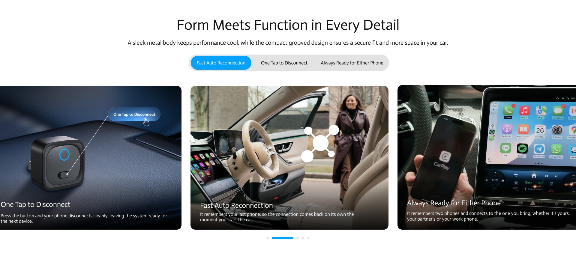 Mini Pico Wireless CarPlay & Android Auto Adapter