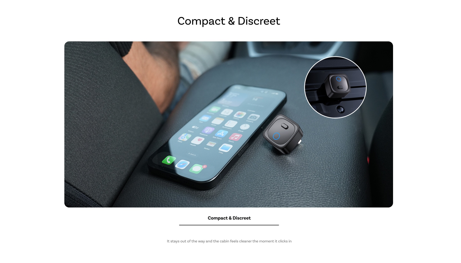 Mini Pico Wireless CarPlay & Android Auto Adapter