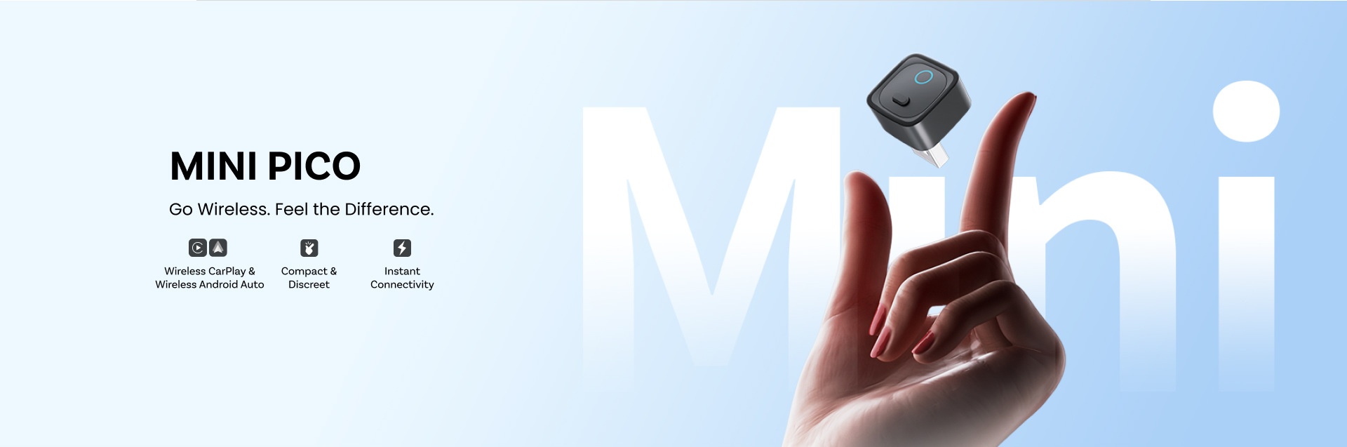 Mini Pico Wireless CarPlay & Android Auto Adapter
