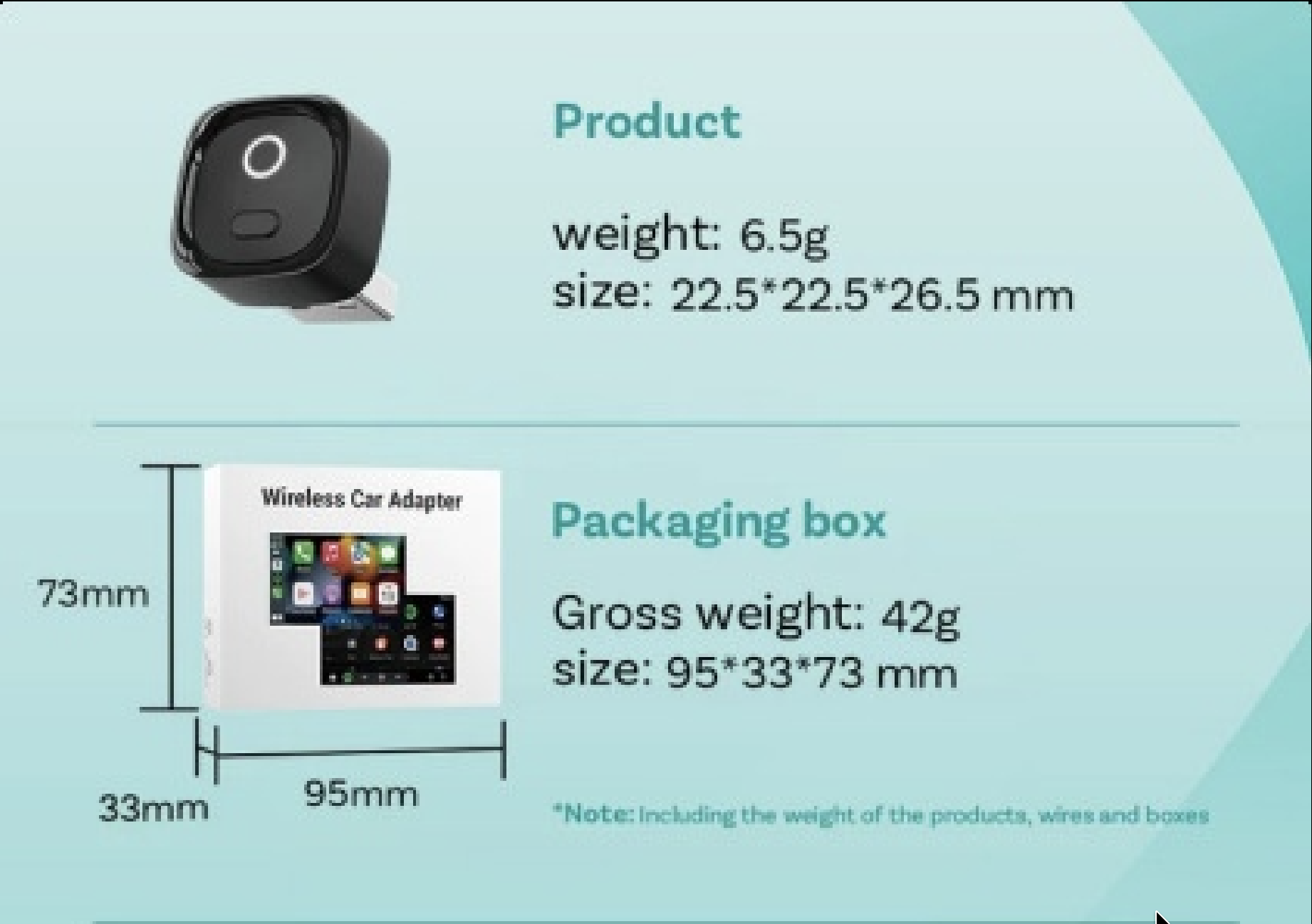 Mini Pico Wireless CarPlay & Android Auto Adapter