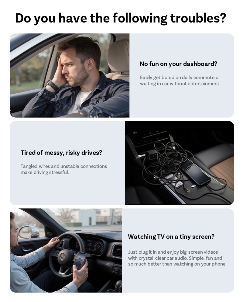 Carplay adapter 4+32GB, Powerful support for Apple and Android