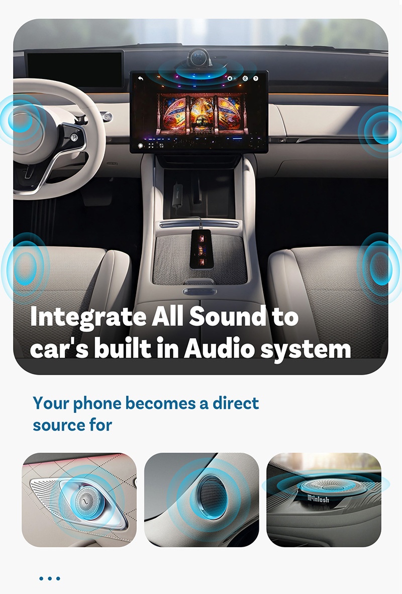 Mirroring Car adapter for Carplay - Bi-Directional Control function
