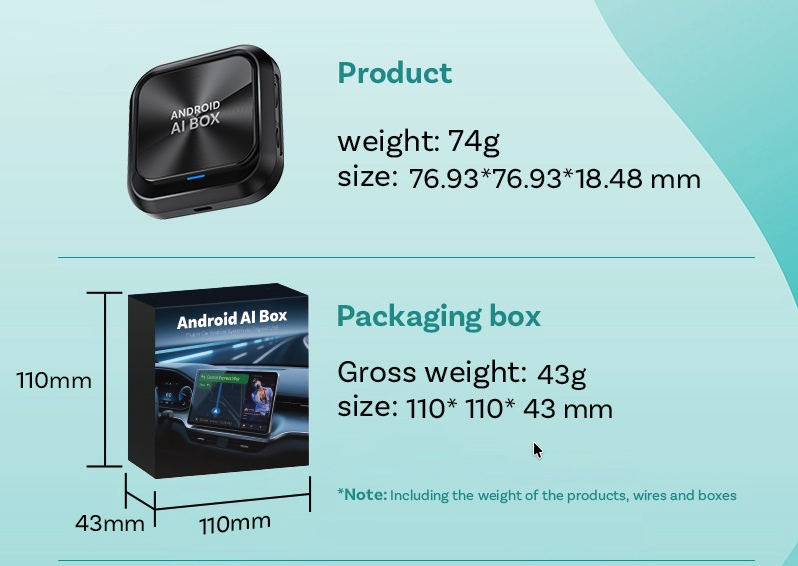 Aibox Car Adapter | Standalone Android 13 AI Box