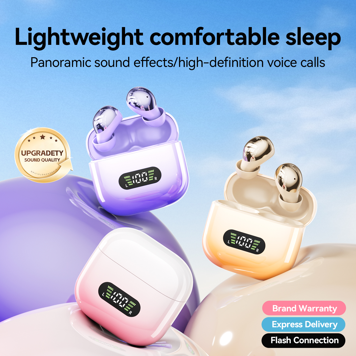 Wireless Bluetooth 6.0 Earbuds with LED Digital Display Model#M184