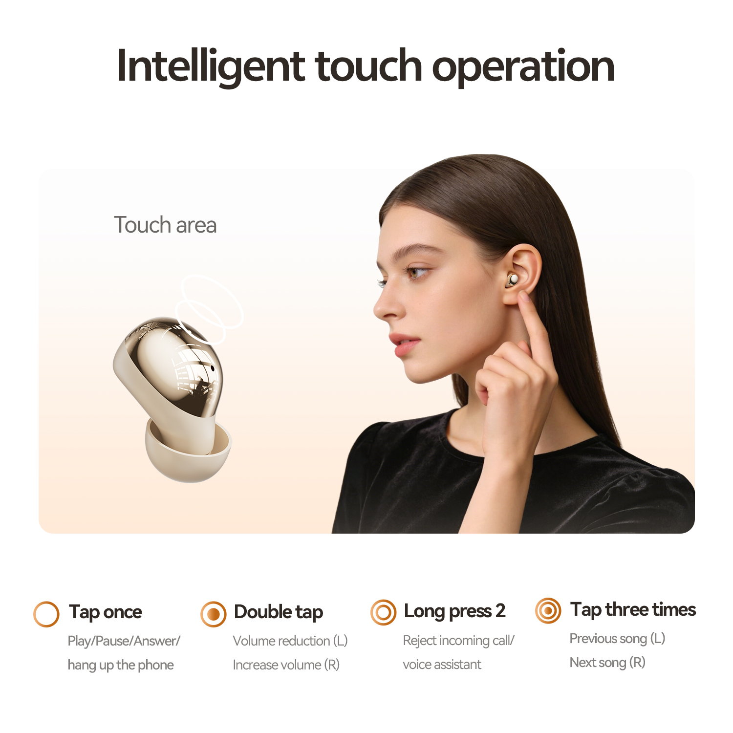 Wireless Bluetooth 6.0 Earbuds with LED Digital Display Model#M184