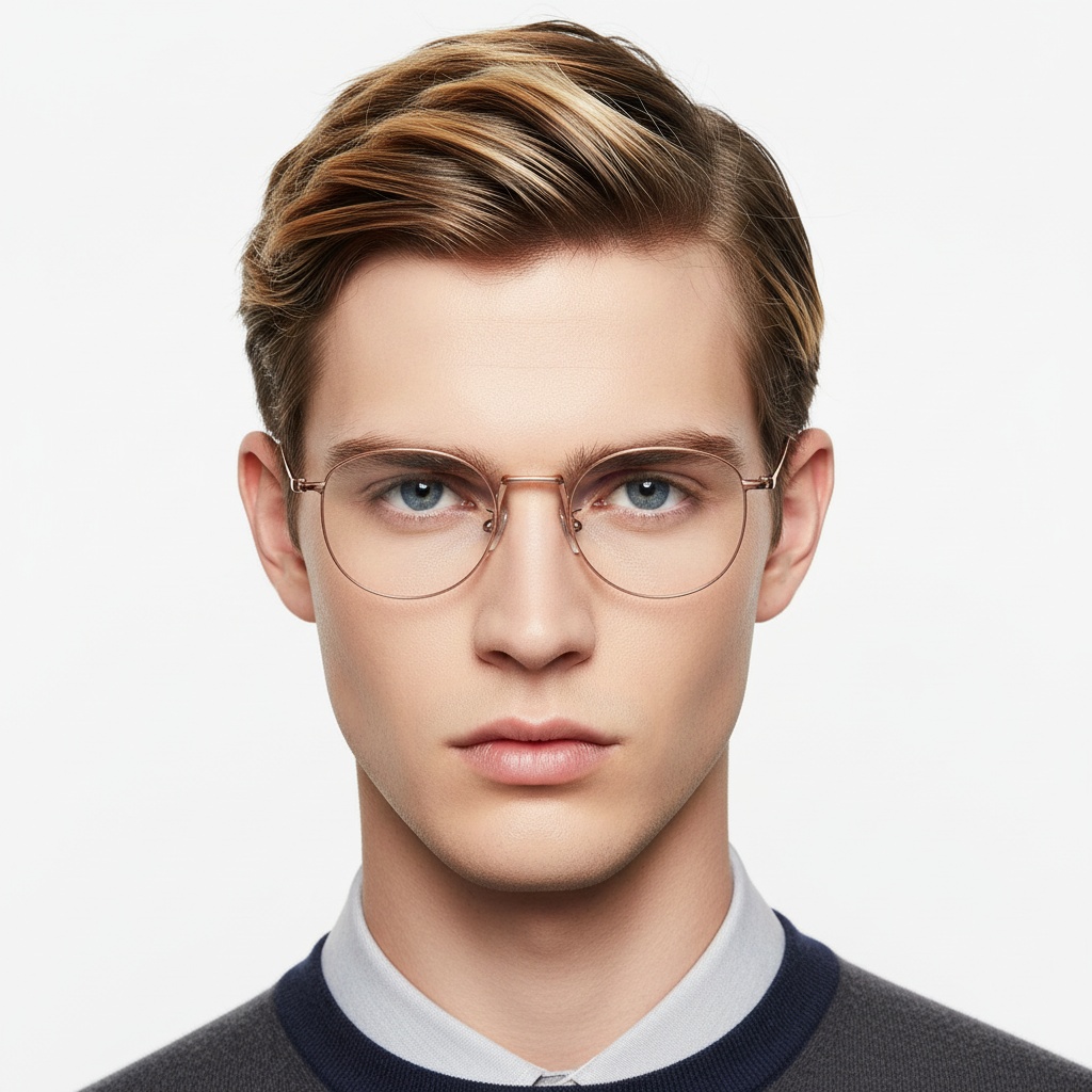 BS1913-0134_Pink_Oval_Titanium_Glasses_model