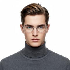 BS1913-0141_Silver_Geometric_Titanium_Glasses_model