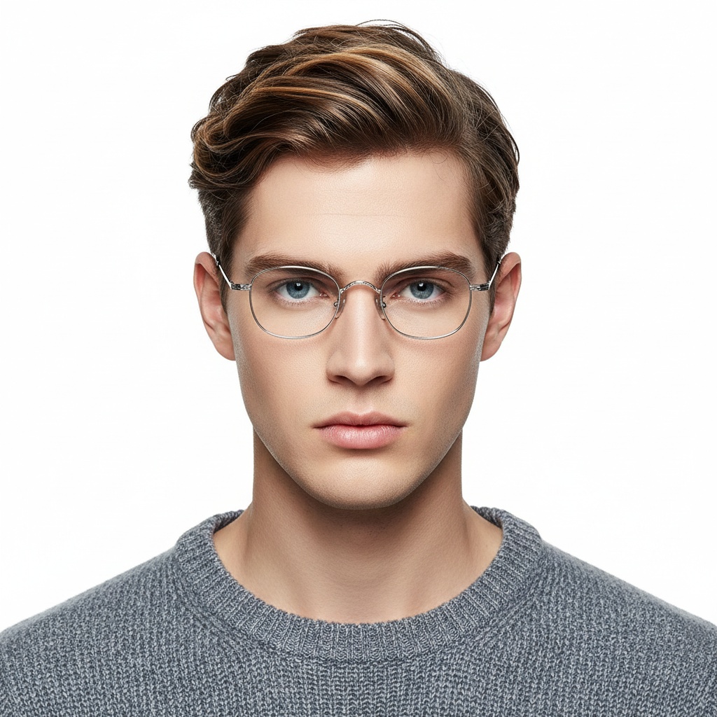BS1913-0147_Silver_Oval_Titanium_Glasses_model