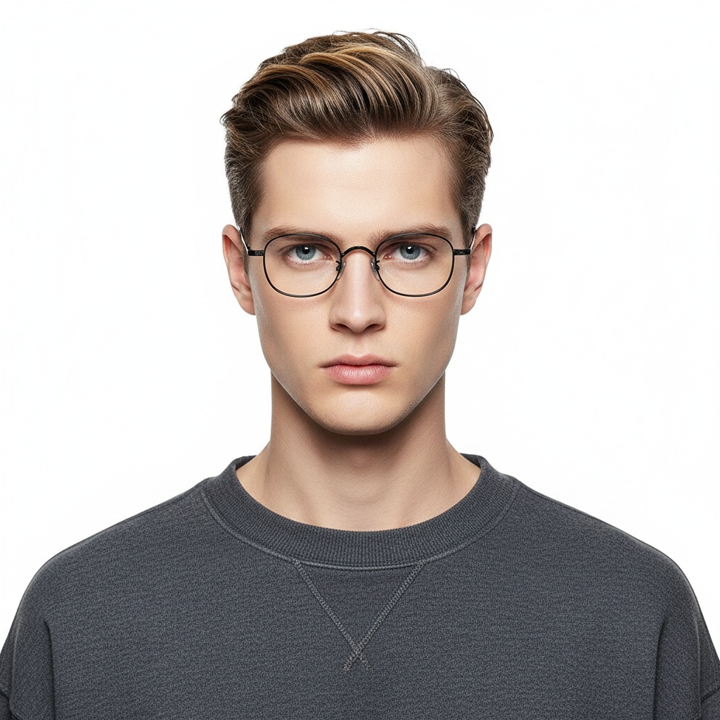 BS1913-0150_Black_Oval_Titanium_Glasses_model