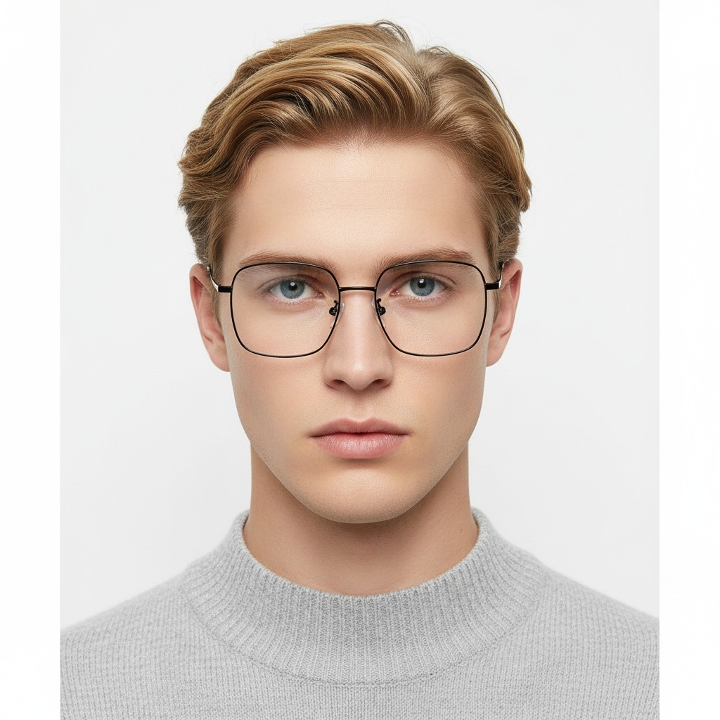 BS1913-0172_Black_Rectangular_Titanium_Glasses_model