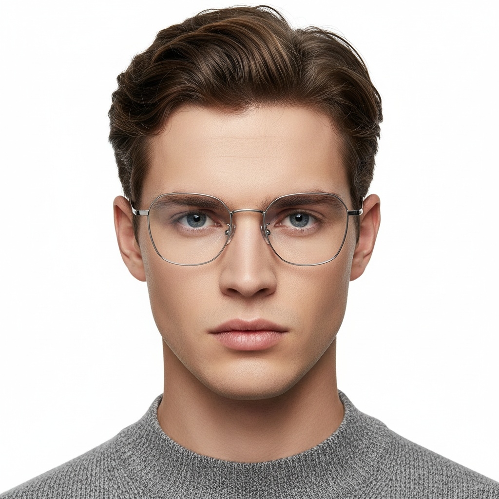 BS1913-0176_Silver_Geometric_Titanium_Glasses_model