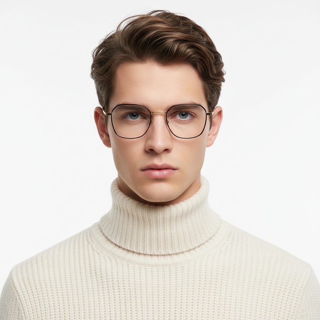 BS1913-0177_Black_Geometric_Titanium_Glasses_model