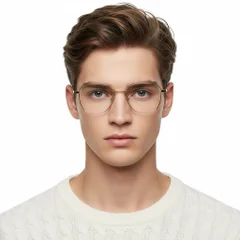 BS1913-0178_Golden_Geometric_Titanium_Glasses_model