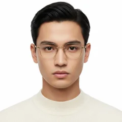 BS1913-0189_Golden_Geometric_Titanium_Glasses_model