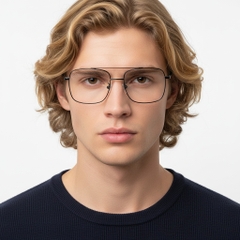 BS1913-0209_Black_Aviator_Titanium_Glasses_model