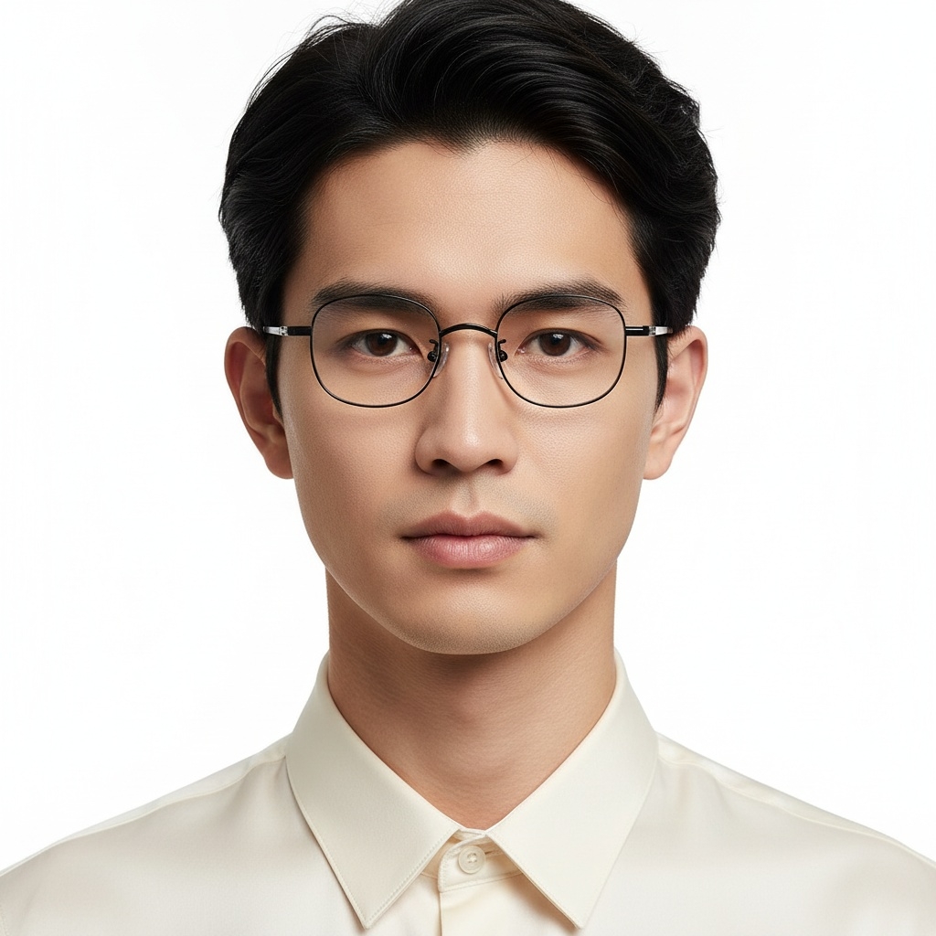 BS1913-0219_Black_Oval_Titanium_Glasses_model