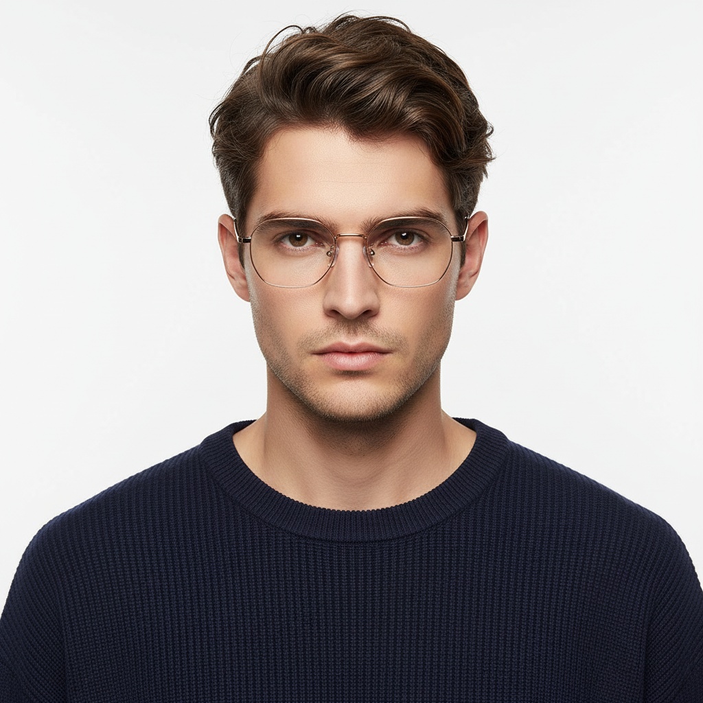 BS1913-0224_Pink_Geometric_Titanium_Glasses_model