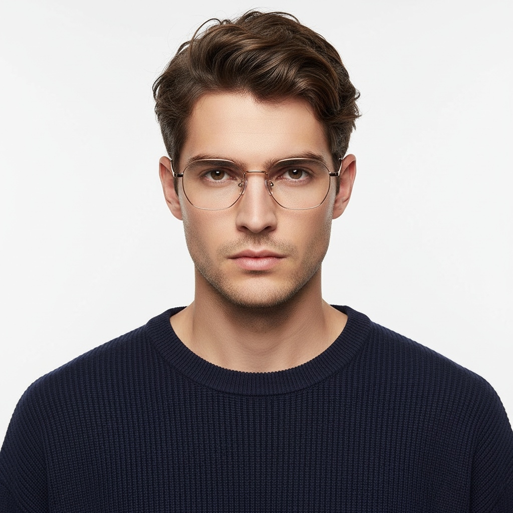 BS1913-0224_Pink_Geometric_Titanium_Glasses_model