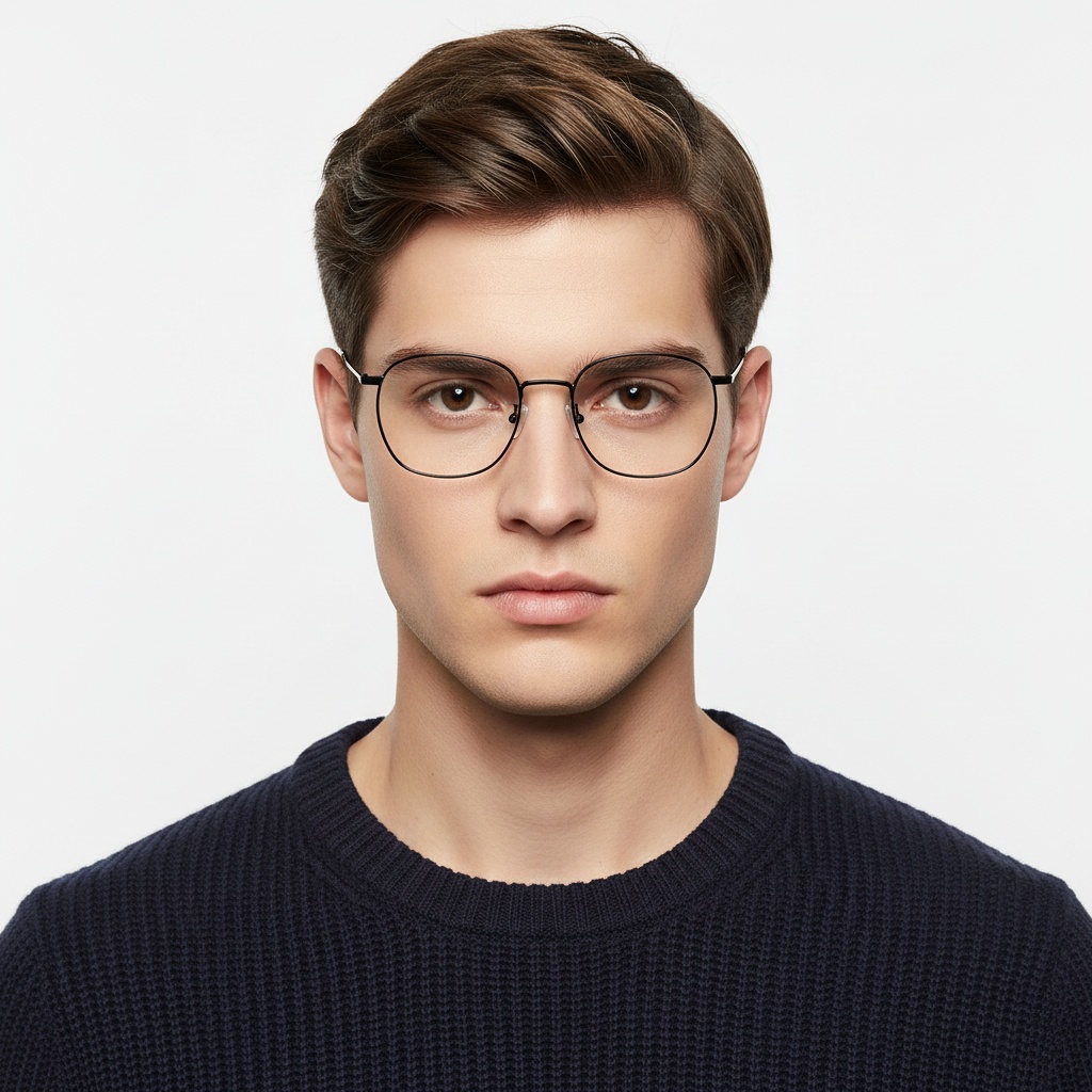 BS1913-0226_Black_Rectangular_Titanium_Glasses_model