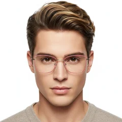 BS2425-0013_Pink_Butterfly_Metal_Glasses_model