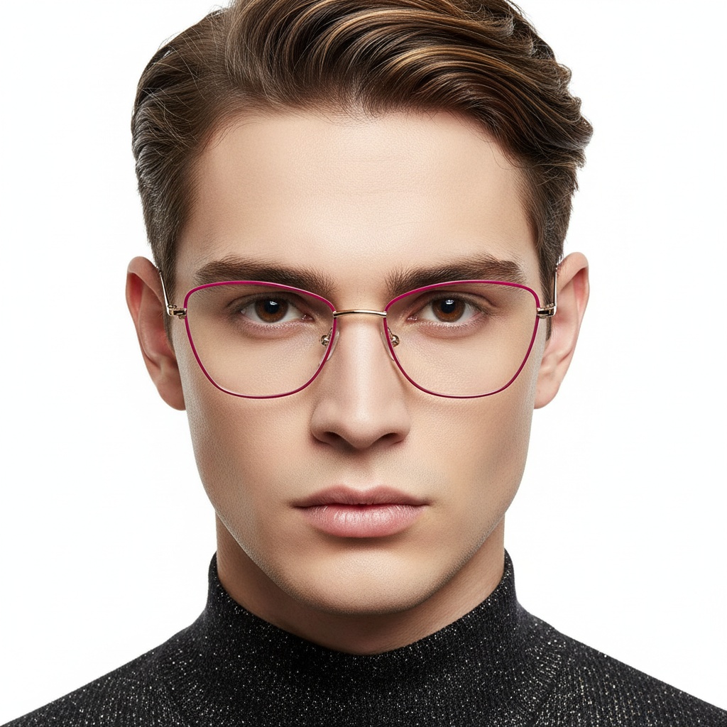 BS2425-0021_Green_Butterfly_Metal_Glasses_model