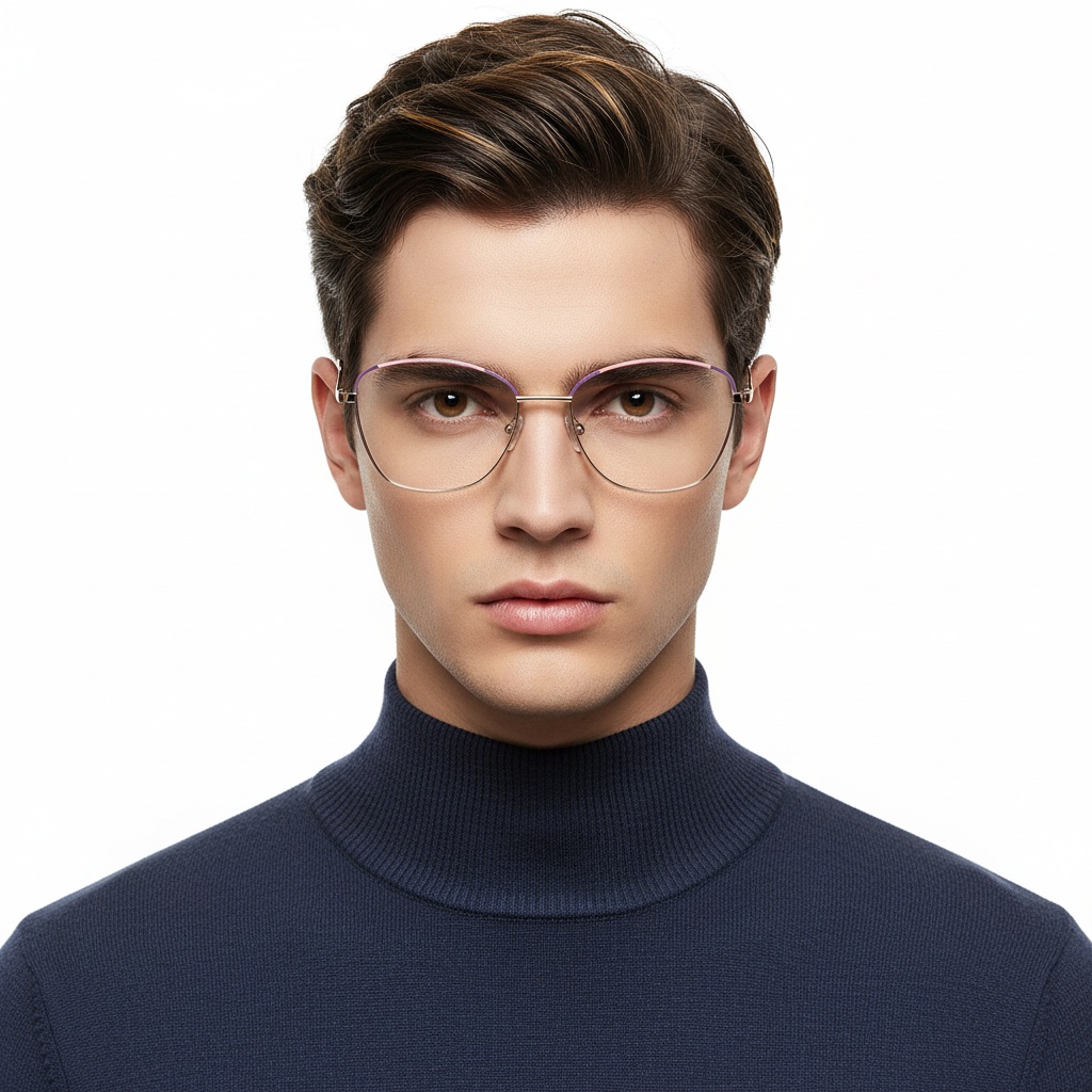 BS2425-0042_Pink_Butterfly_Metal_Glasses_model