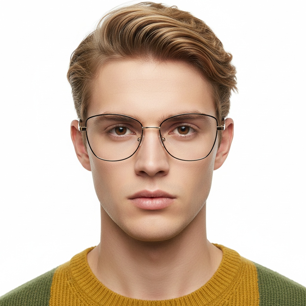 BS2425-0095_Black_Butterfly_Metal_Glasses_model