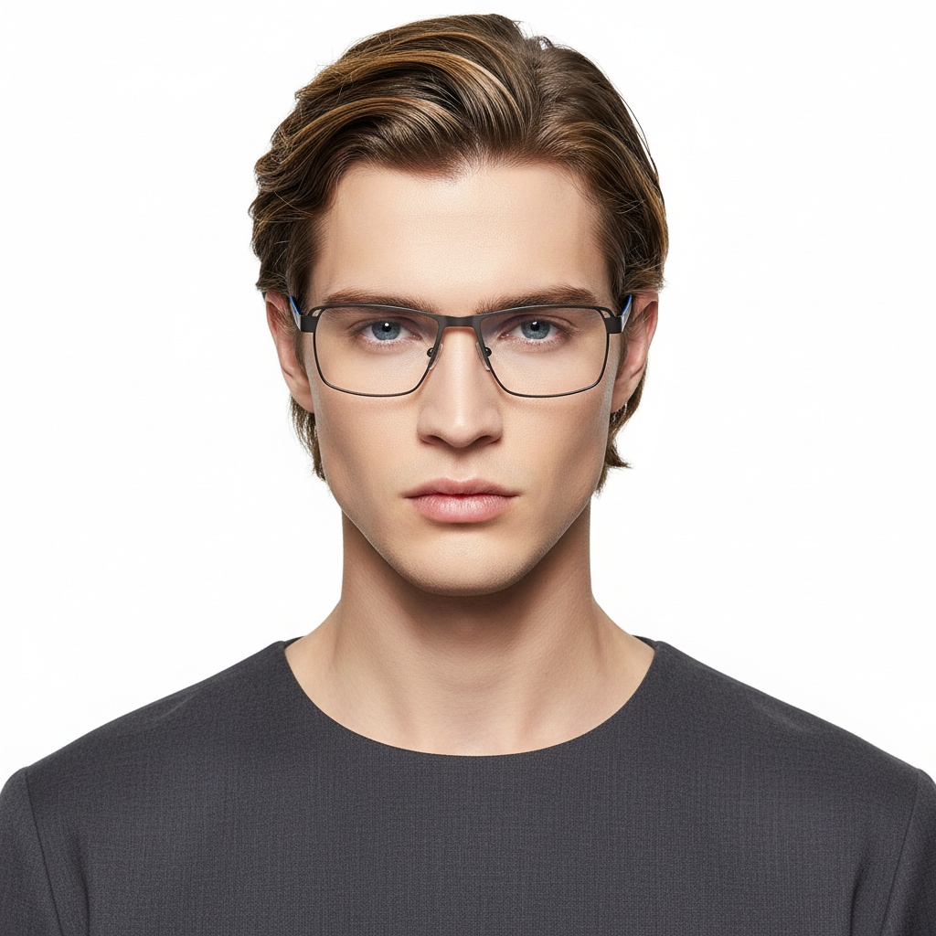 BS2425-0107_Grey_Rectangular_Metal_Glasses_model