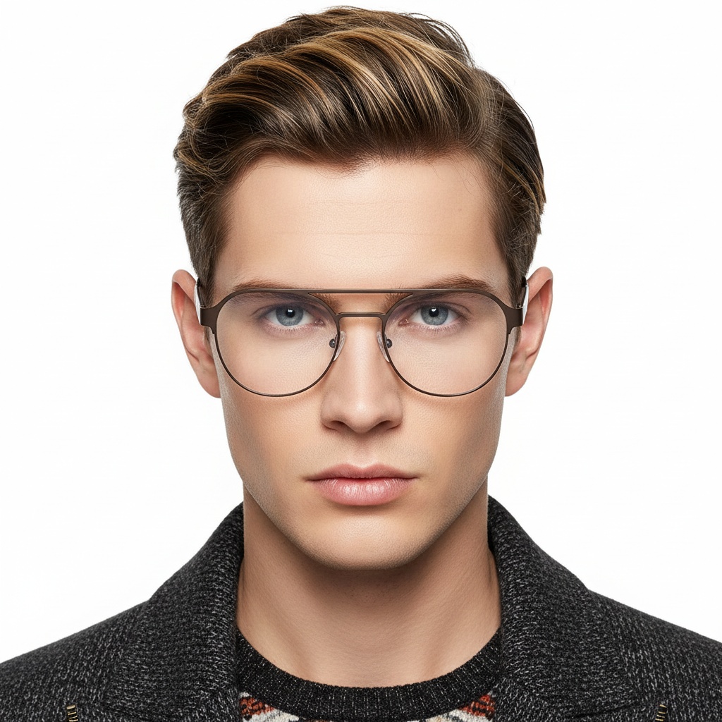BS2425-0127_White_Aviator_Metal_Glasses_model