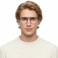 BS2425-0130_Red_Aviator_Metal_Glasses_model