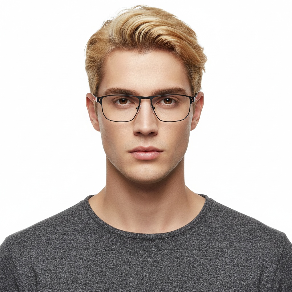 BS2425-0142_Red_Rectangular_Metal_Glasses_model